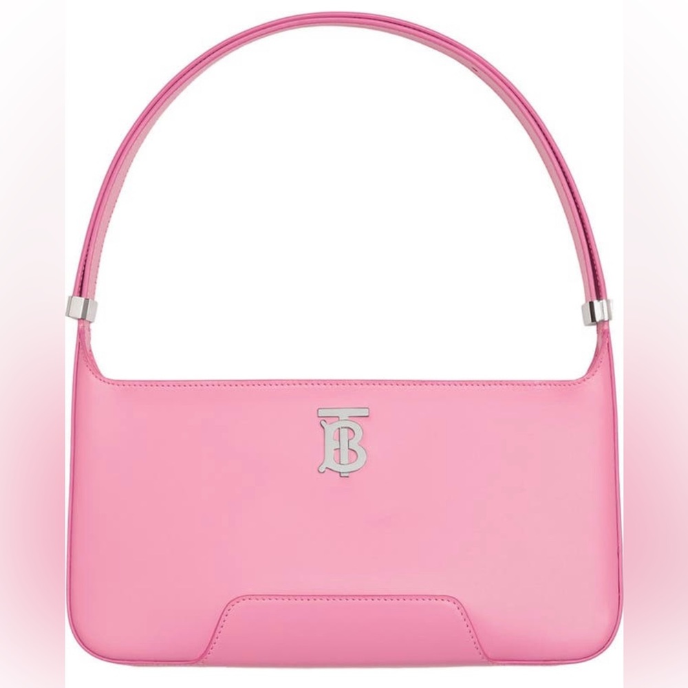 🔴SOLD🔴 BURBERRY Medium TB Monogram Leather Shoulder Bag-Primrose Pink - Picture 2 of 16